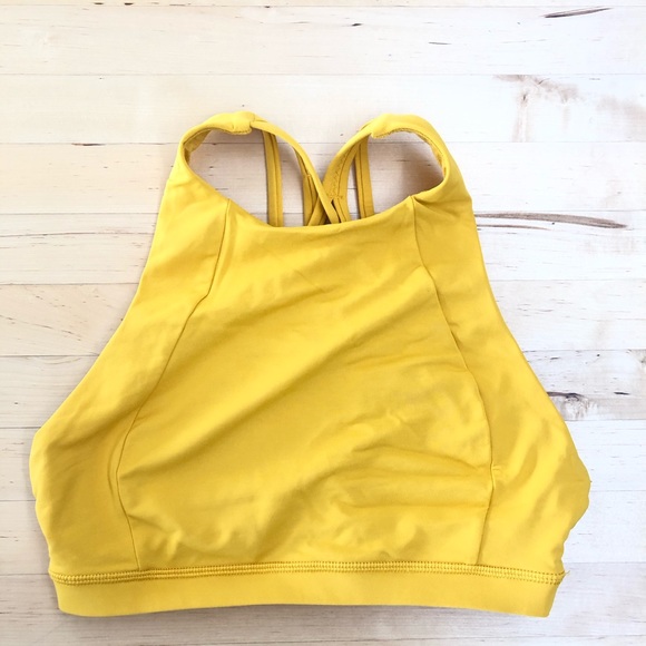 lululemon athletica Other - lululemon athletica size 4 yellow sports bra
